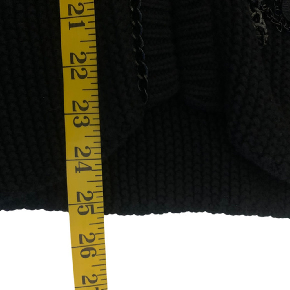 YOANA BARASCHI‎ Black Knit Chain Cardigan Sweater - NWT - Picture 16 of 16